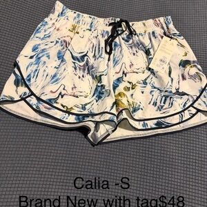 Alia Women's Blue and Green Athletic Shorts